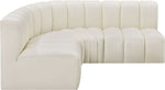 Arc - Faux Leather 4 Piece Corner Modular Sofa