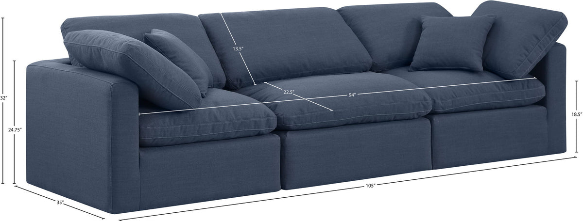 Indulge - Linen 3 Seat Modular Sofa