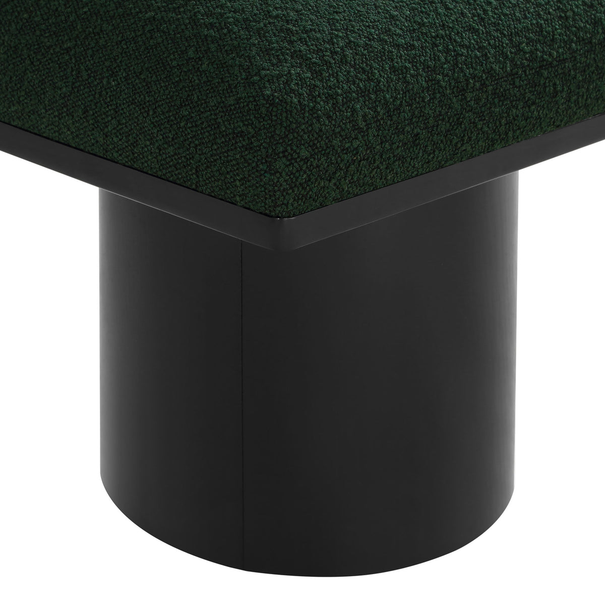 Pavilion - 2 Piece Modular Bench With Black Base