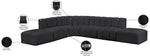Arc - Faux Leather 7 Piece Corner Modular Sofa