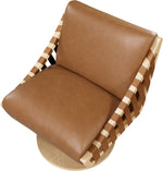 Millwin - Swivel Accent Chair With Natural Base
