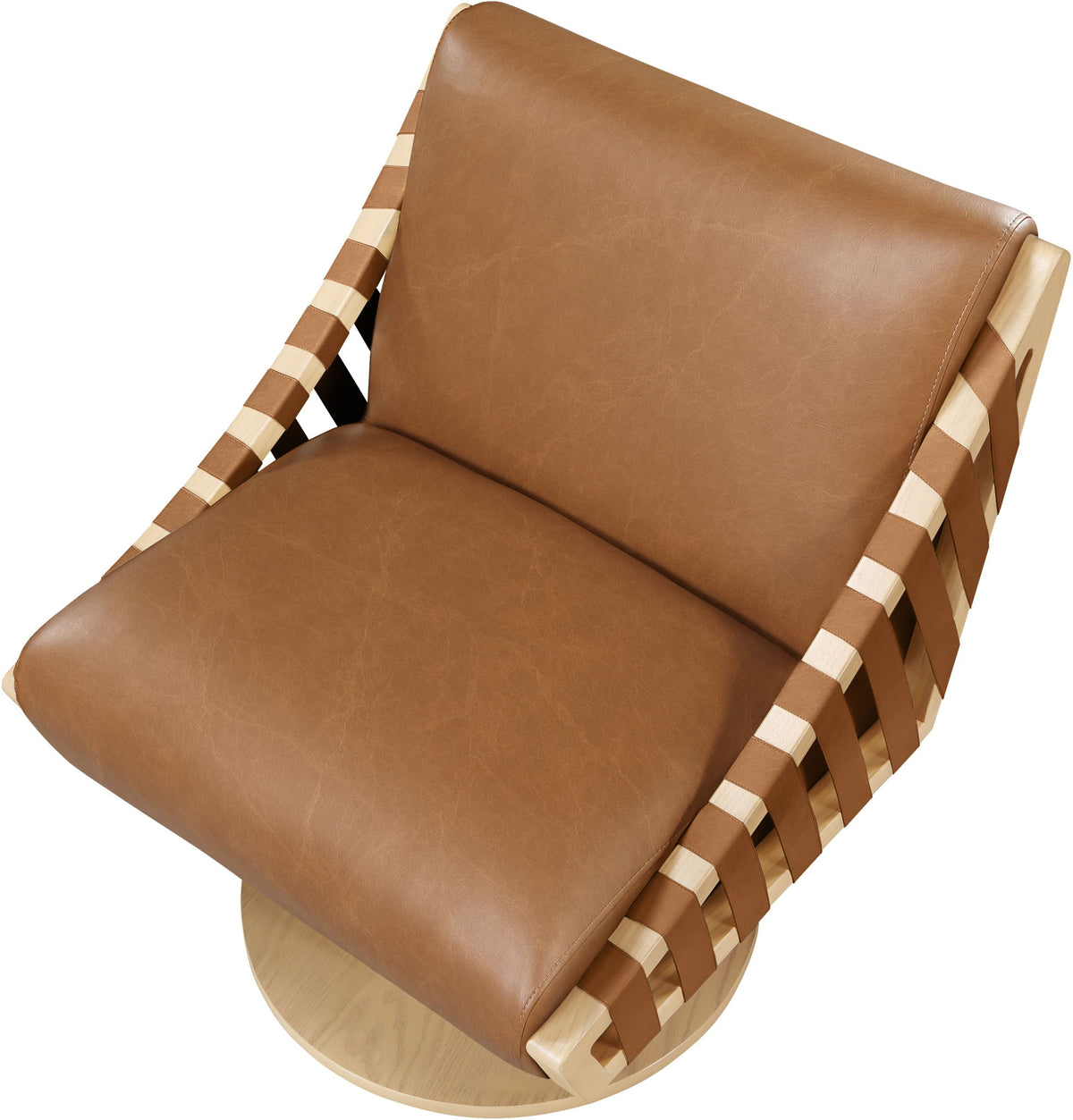 Millwin - Swivel Accent Chair With Natural Base