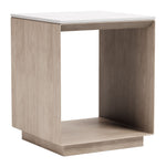 Tidecrest - Side Table - White / Light Brown