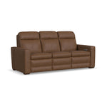 Dutch - Power Reclining Sofa With Console, Power Headrest, & Lumbar