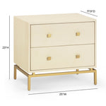 Pesce - 2 Drawer Nightstand