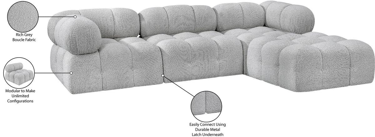 Ames - 4 Piece Fabric Modular Sectional