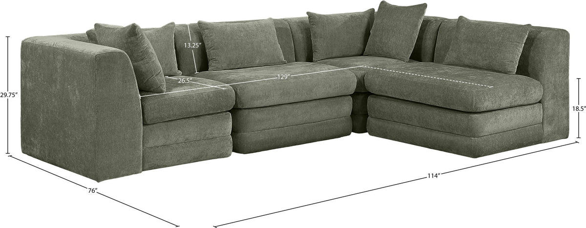 Stellar - 4 Piece Upholstered Modular Sectional