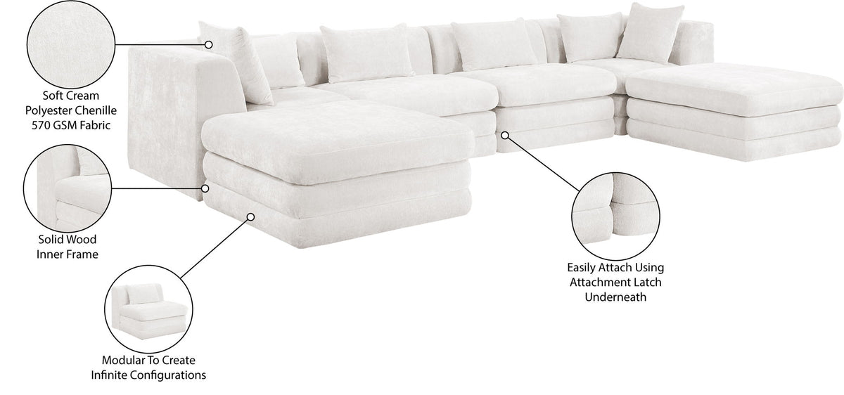 Stellar - 6 Piece Upholstered Modular Sectional
