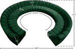Infinity - 11 Piece Velvet Modular Sectional