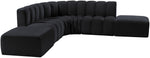 Arc - Velvet 6 Piece Corner Modular Sofa