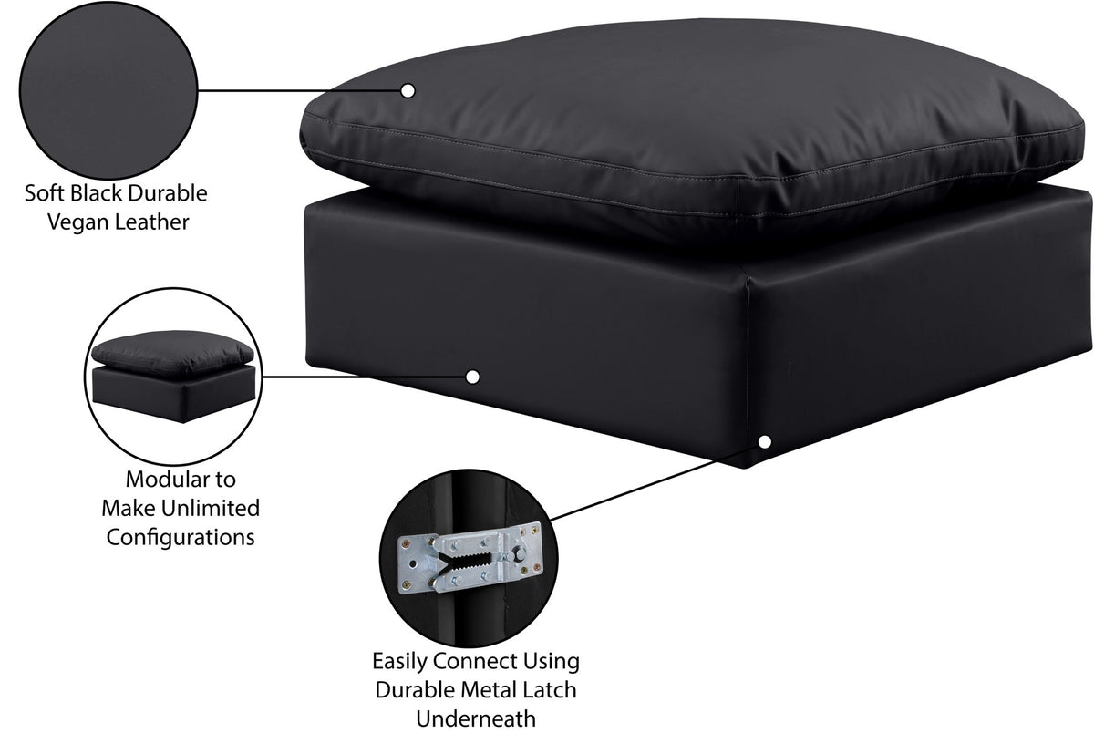 Indulge - Faux Leather Ottoman