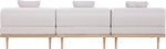 Laguna - 3 Piece Resilient Water Resistant Fabric 106.5" Outdoor Patio Armless Modular Sofa