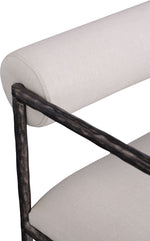 Axis - Linen Textured Beige Fabric Upholstered Dining Chair (Set of 2)