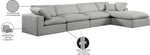 Comfy - 5 Piece Linen Modular Sectional With Chaise