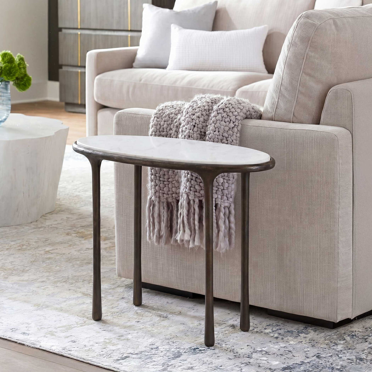 Ata - Accent Table - Dark Bronze