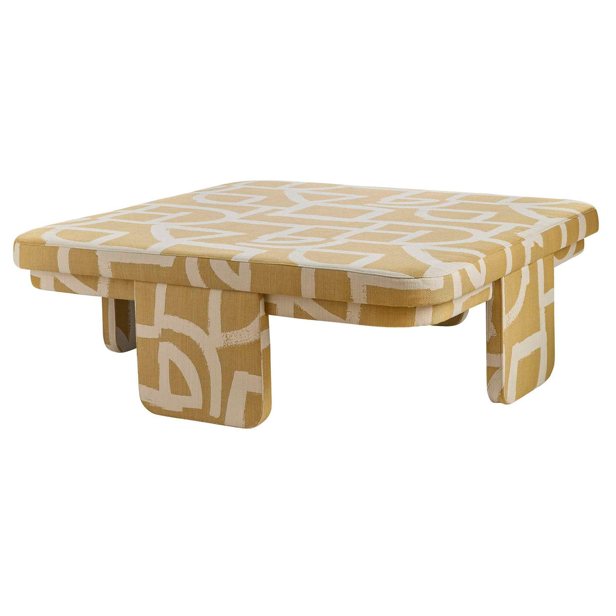 Give It A Rest - Square Ottoman - Brush With Destiny Sunbrella