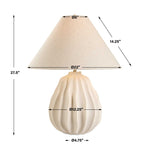 Javary - Table Lamp - Matte Beige
