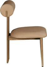 Dario - Faux Leather Dining Chair With Brown Frame (Set of 2)