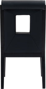 Gwendolyn - Faux Leather Dining Side Chair With Black Frame (Set of 2)