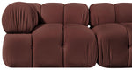 Orin - Velvet Performance Fabric Upholstered 2 Piece Modular Sofa (2 Corner Chairs)