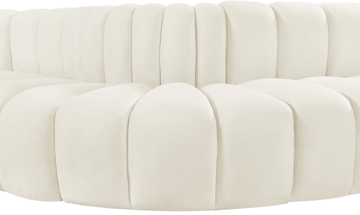 Arc - Velvet 6 Piece Curved Modular Sofa
