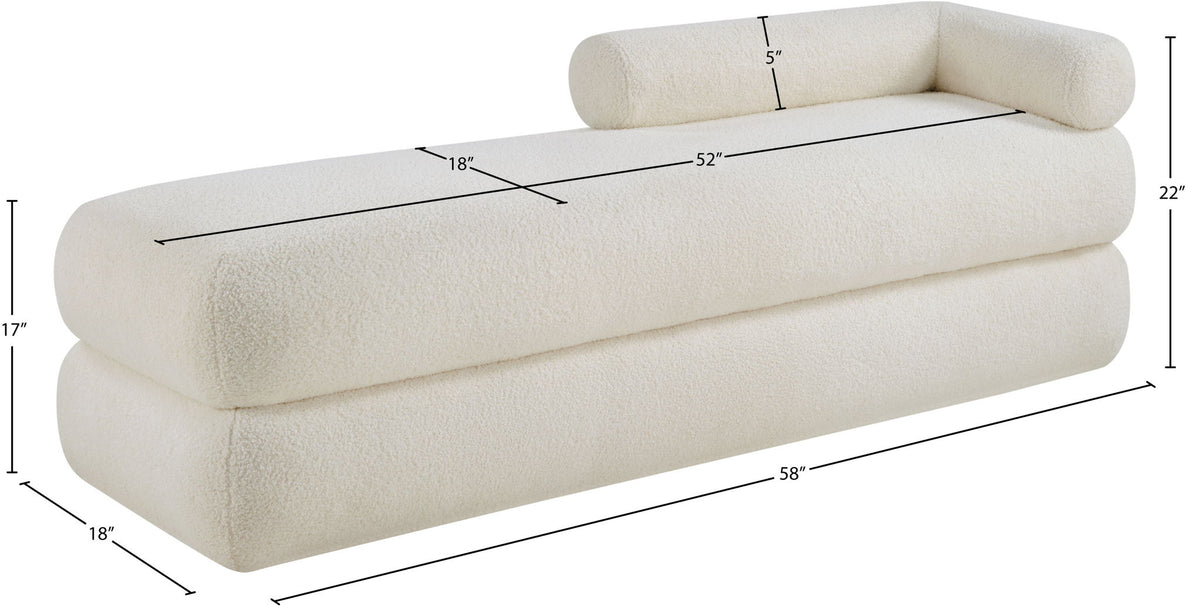 Kennedy - Teddy Fabric Bench