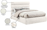 Adam - Chenille Fabric Bed With 52" Headboard