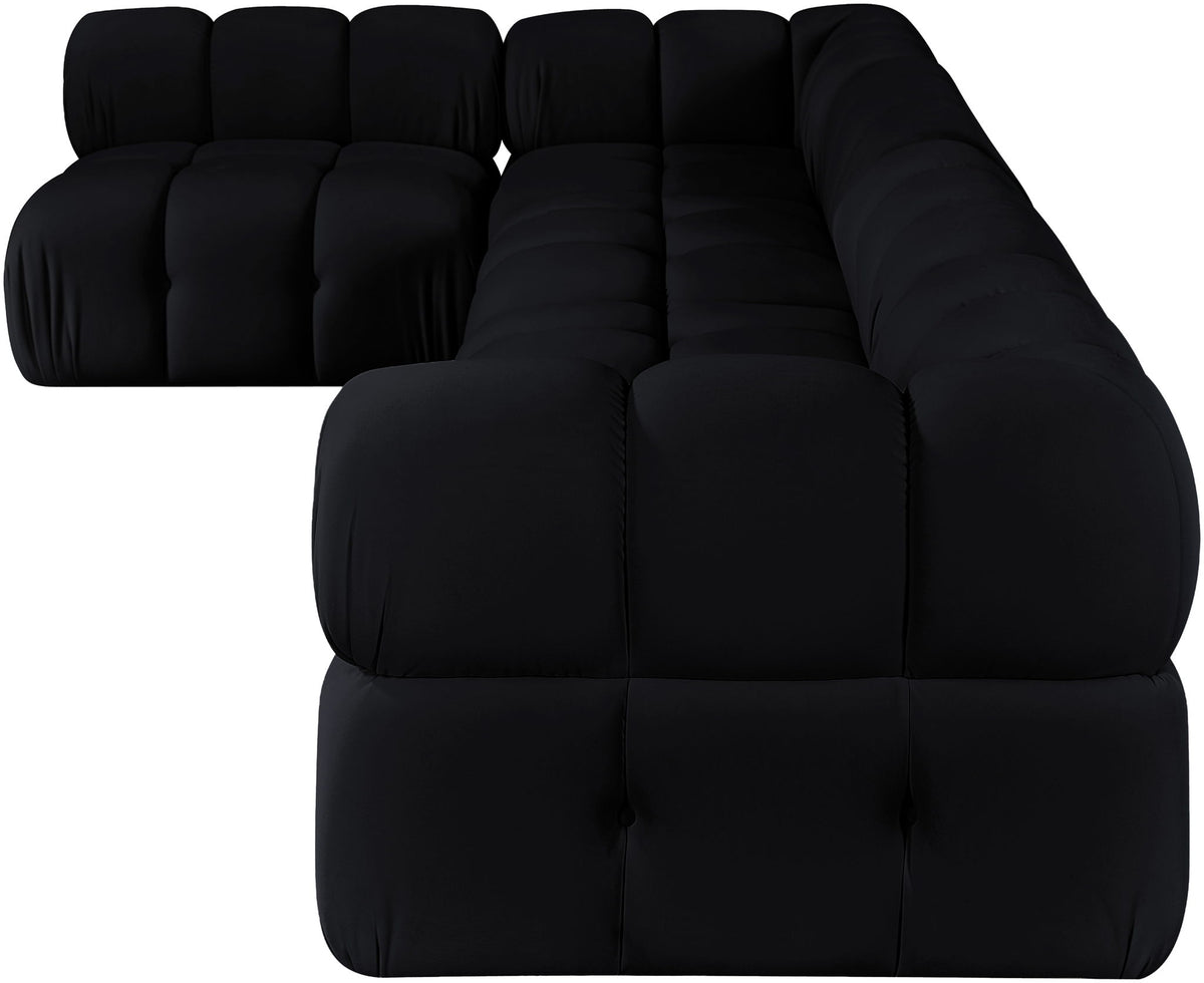 Orin - Velvet 5 Piece Modular Sectional
