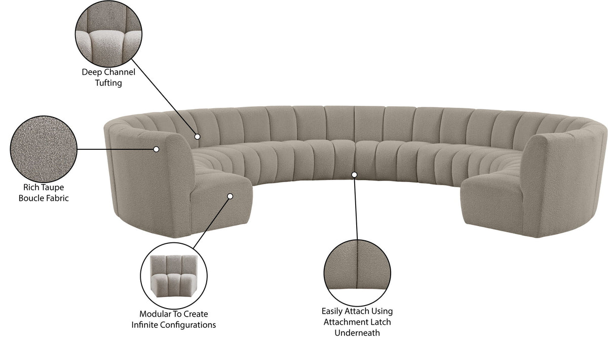 Infinity - 10 Piece Boucle Modular Sectional