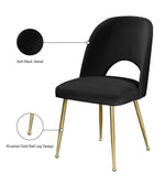 Logan - Dining Chair (Set of 2) - Gold Legs