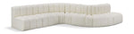 Arc - Faux Leather 7 Piece Modular Sofa