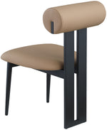 Dario - Faux Leather Dining Chair With Black Frame (Set of 2)