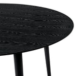 Arcadia And Renzo - Round 5 Piece Dining Set - Black