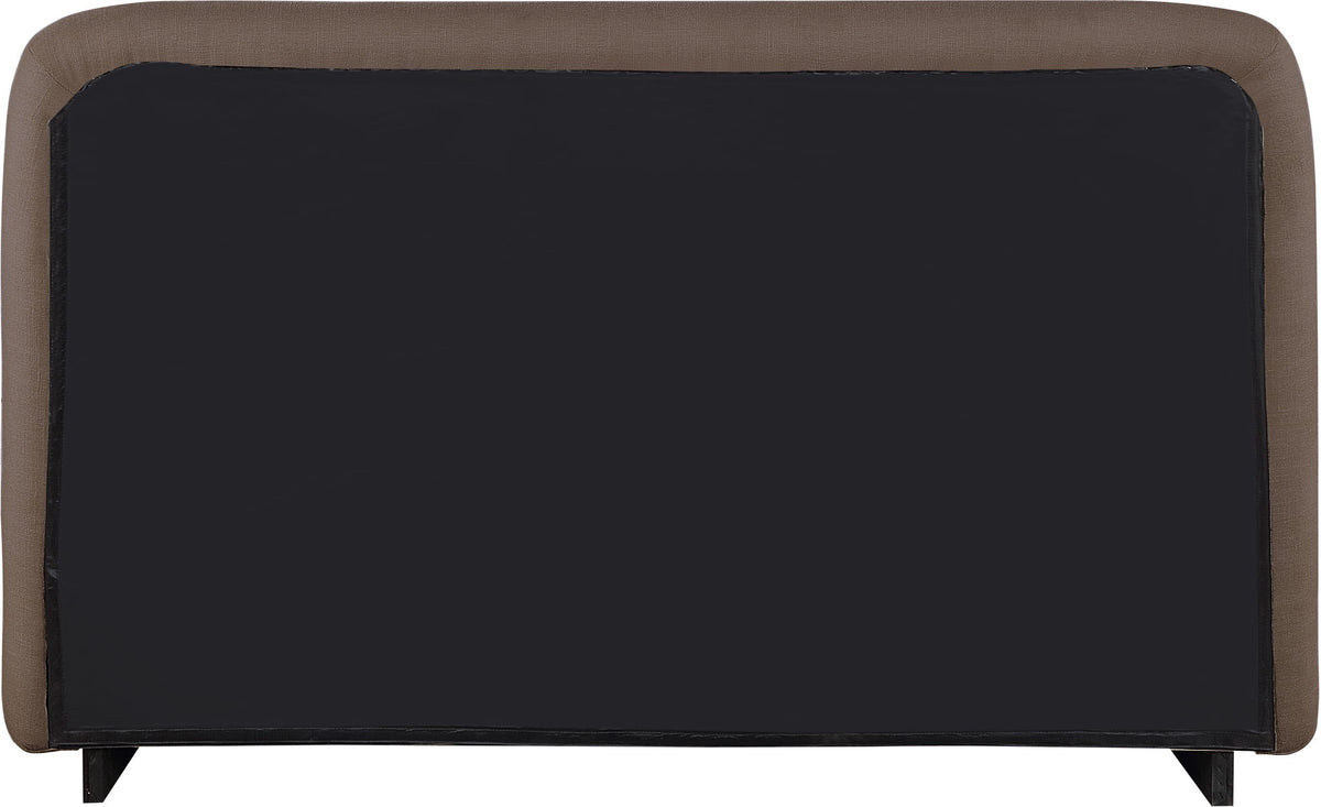 Rigby - Linen Bed With Natural Base