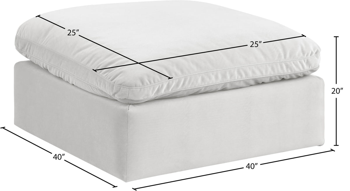 Comfy - Velvet Ottoman