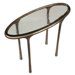 Ata - Oval Accent Table - Brass