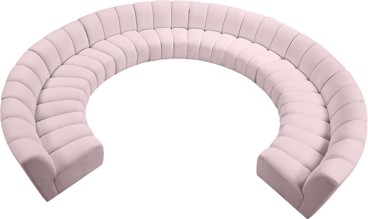 Infinity - 10 Piece Velvet Modular Sectional