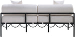 Portofino - Resilient Water Repellent Fabric 69.75" Upholstered Outdoor Patio Loveseat