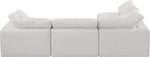 Comfy - 4 Piece Linen Fabric Modular Armless Sectional