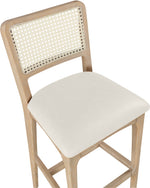 Atrium - Upholstered Bar Stool (Set of 2) - Brushed Natural Frame