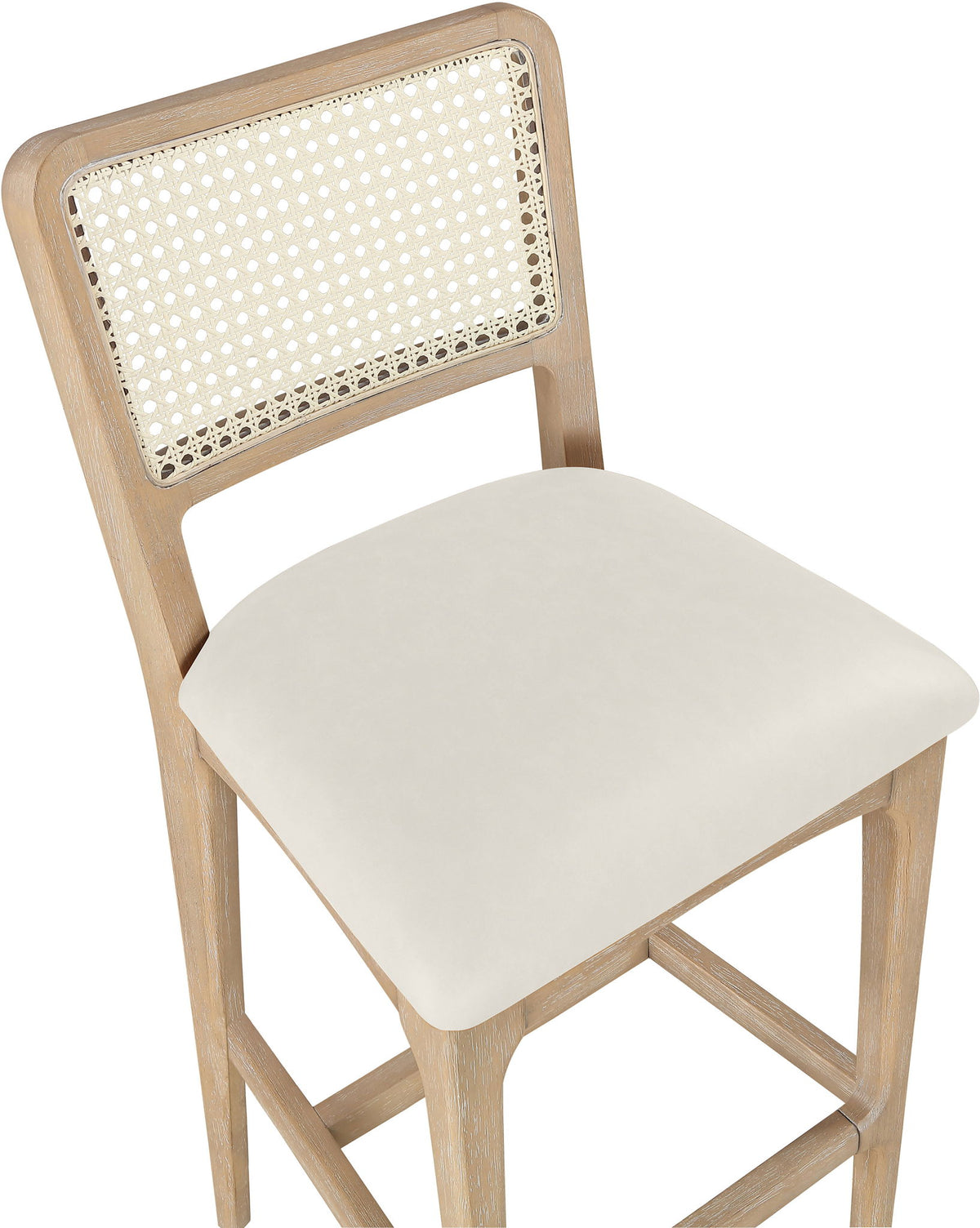 Atrium - Upholstered Bar Stool (Set of 2) - Brushed Natural Frame
