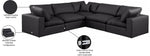 Comfy - 5 Piece Faux Leather Modular Corner Sectional