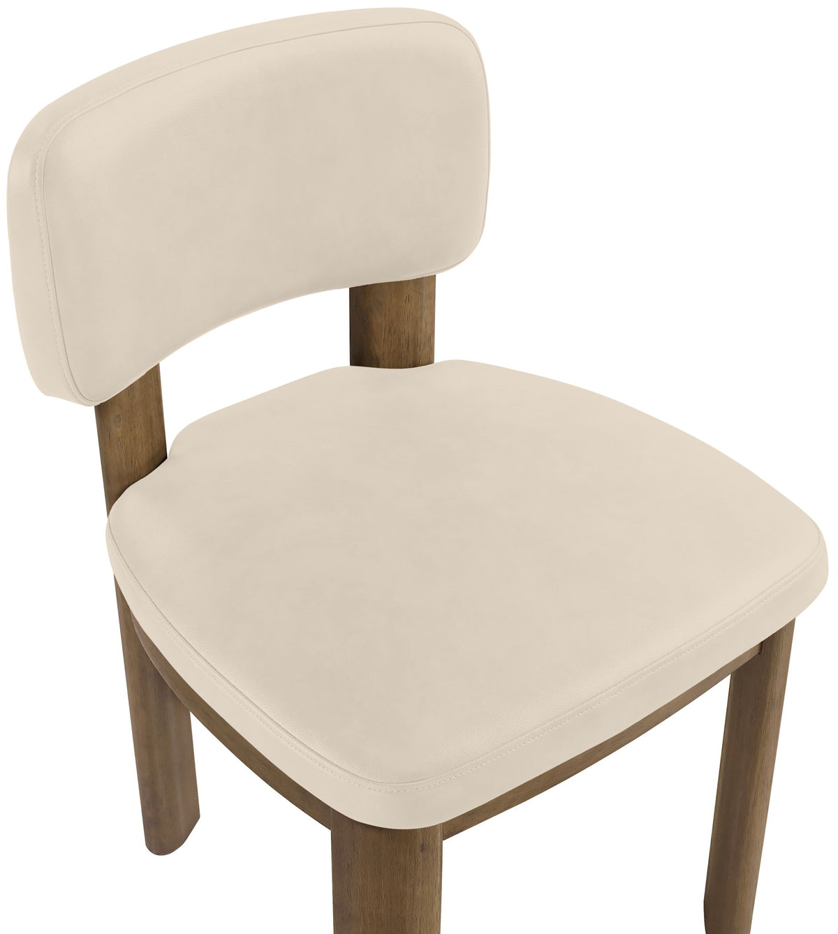 Paloma - Vegan Leather Upholstered Dining Chair (Set of 2) - Brown Frame