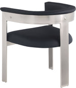 Romeo - Faux Leather Dining Chair With Silver Base (Set of 2)