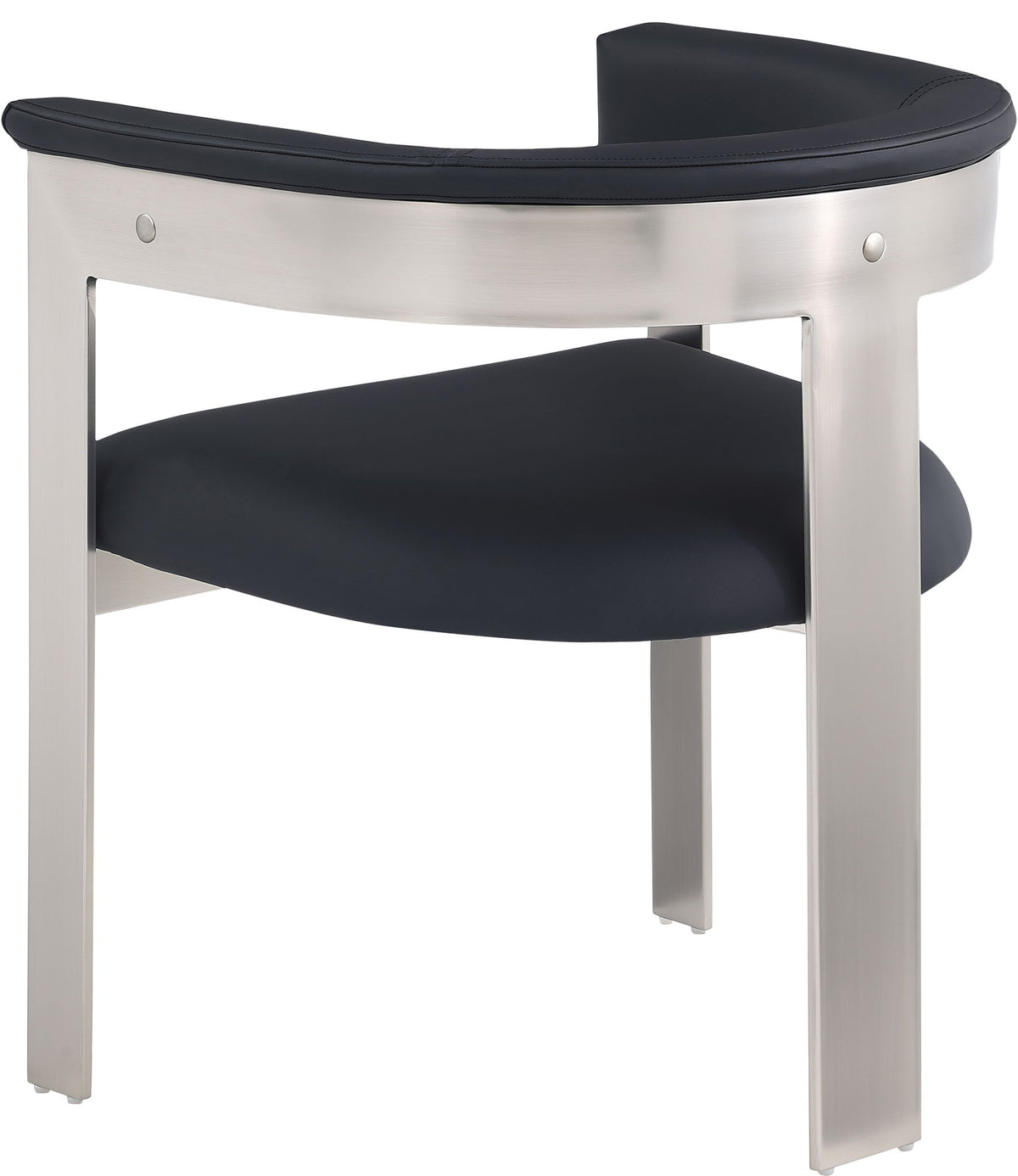 Romeo - Faux Leather Dining Chair With Silver Base (Set of 2)