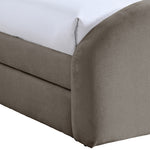 Andaz - Chenille Fabric Upholstered Trundle Bed