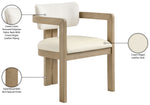 Ravina - Upholstered Dining Chair With Stained Natural Base (Set of 2)