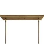 Brookdale - Industrial 3 Light Linear Chandelier - Gold