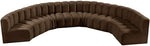 Arc - Velvet 8 Piece U-Shaped Modular Sofa