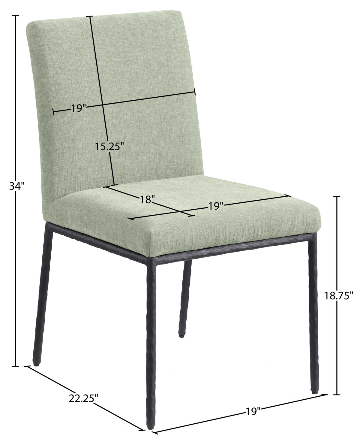 Reeves - Dining Side Chair (Set of 2) - Black Base